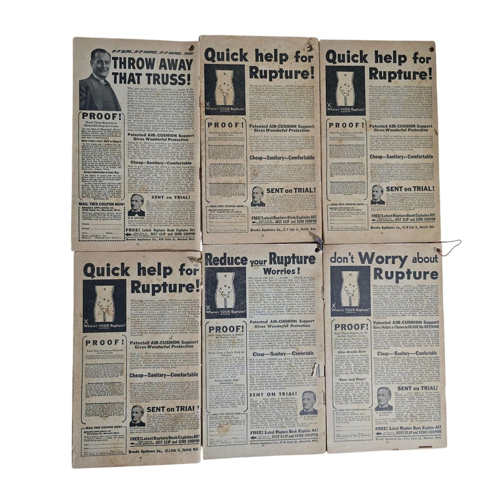 Vintage Grier's Almanac Lot 1944-1949 WWII Era Medical Ads Ephemera Advertising